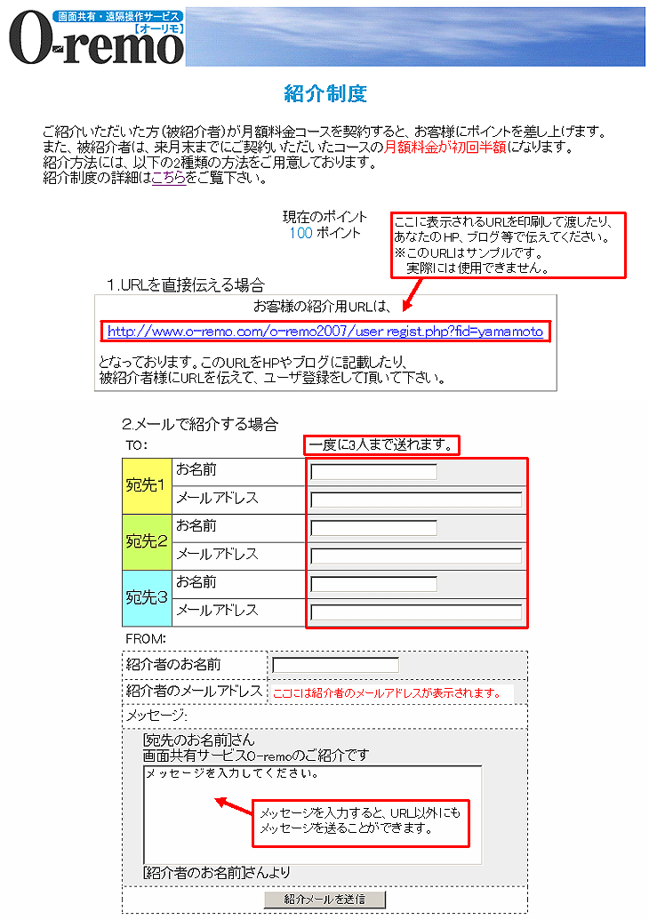 被紹介者様を導く方法 被紹介者様を導く方法